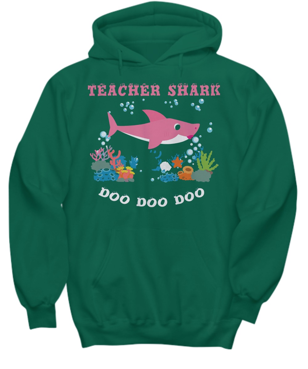 Pink shark teacher shark do do do shirt, sweatshirt 3