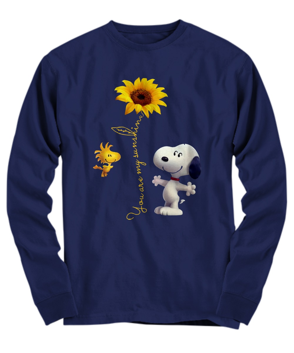 Snoopy dog and friend you are my sunshine shirt, youth hoddie 1