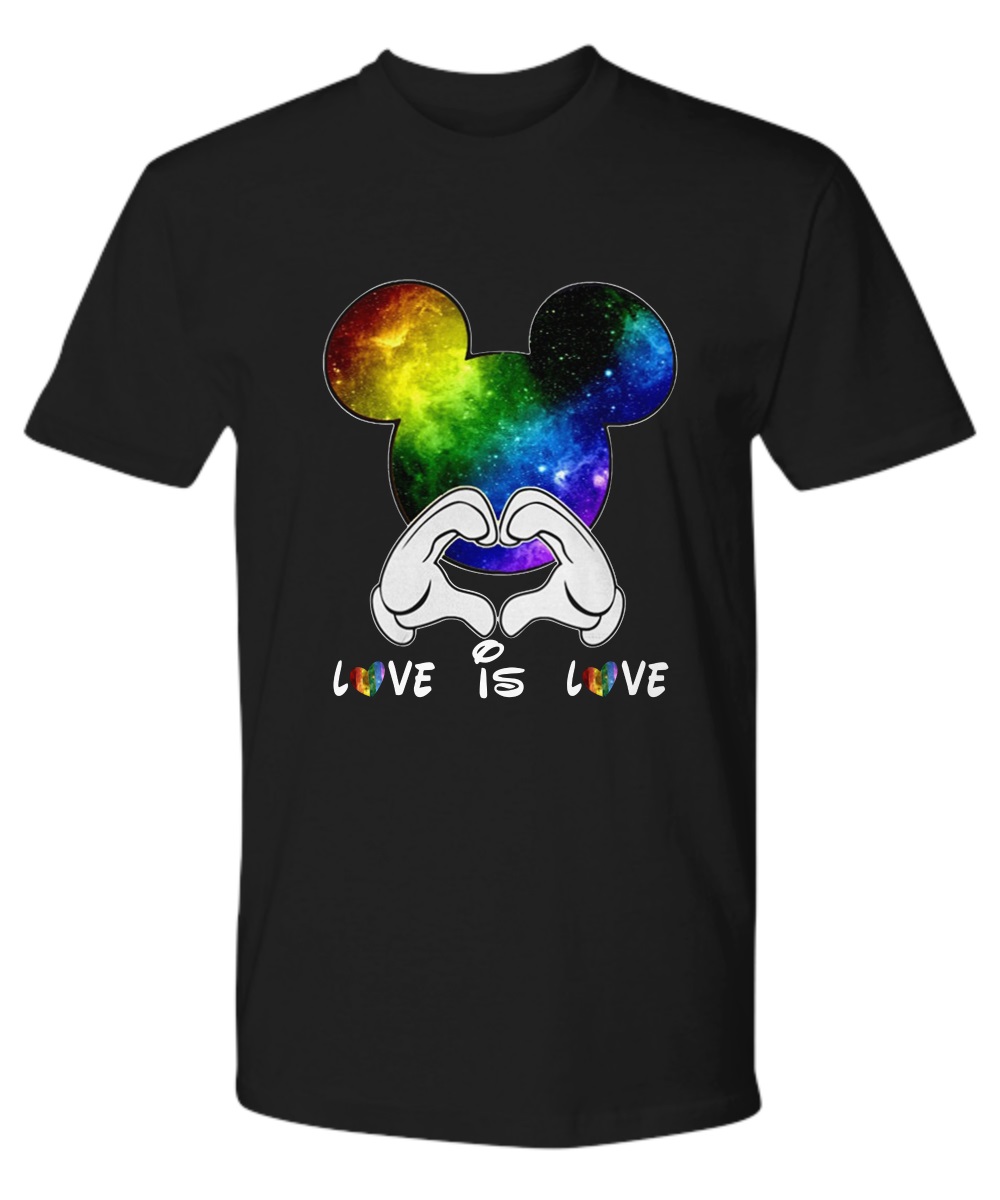 Mickey love is love LGBT shirt, sweatshirt,unisex tee 3