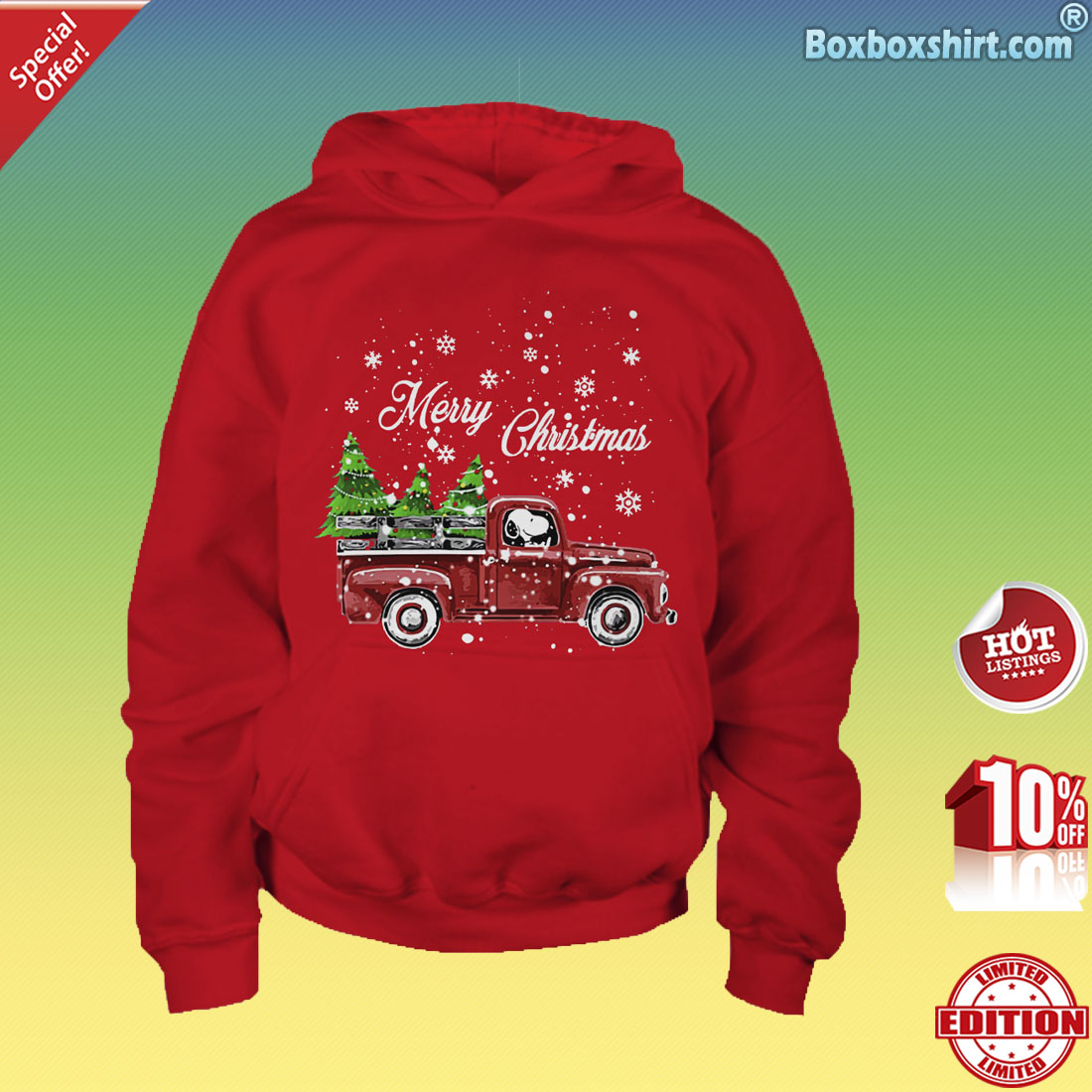 Merry Christmas snoopy drives car shirt