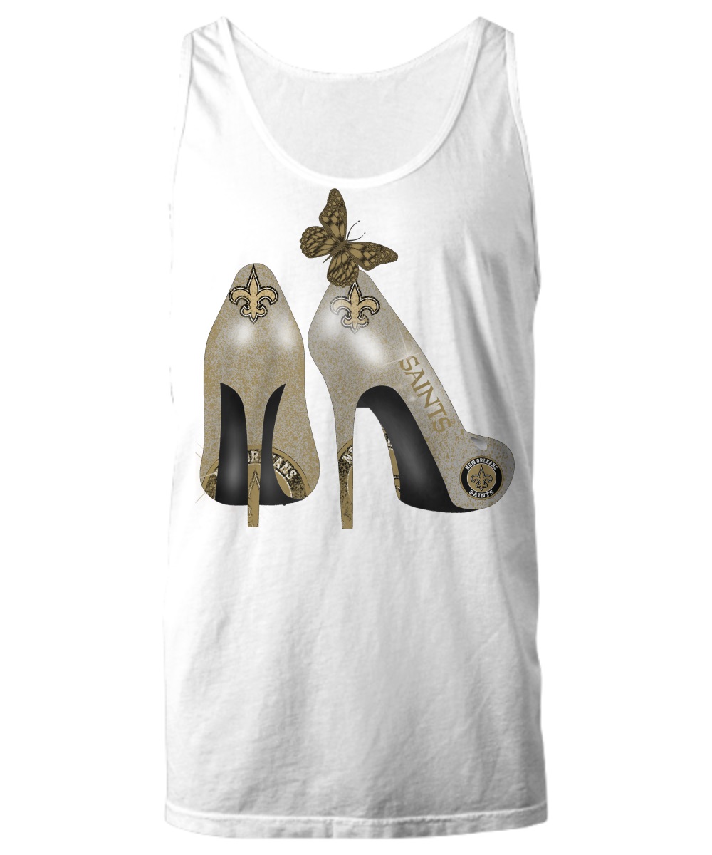 New Orleans Saints NFL high heel shoes with butterfly shirt, hoddie 6