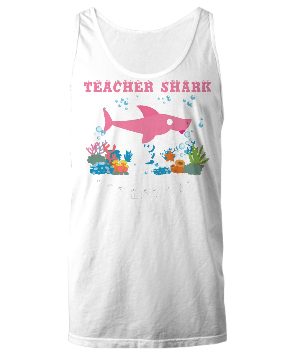 Pink shark teacher shark do do do shirt, sweatshirt 2