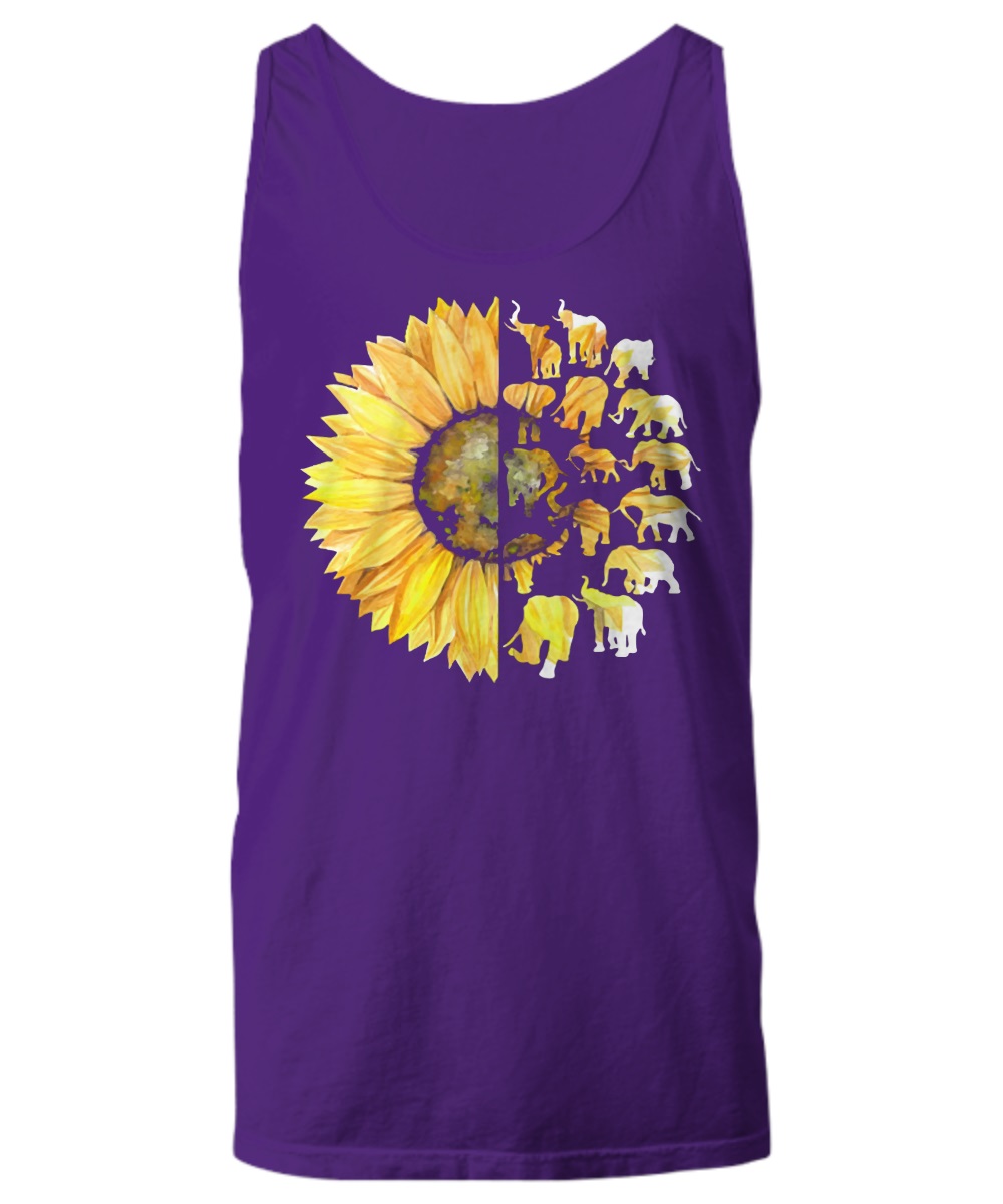 Earth sunflower elephants shirt, women's tee, hoddie 2