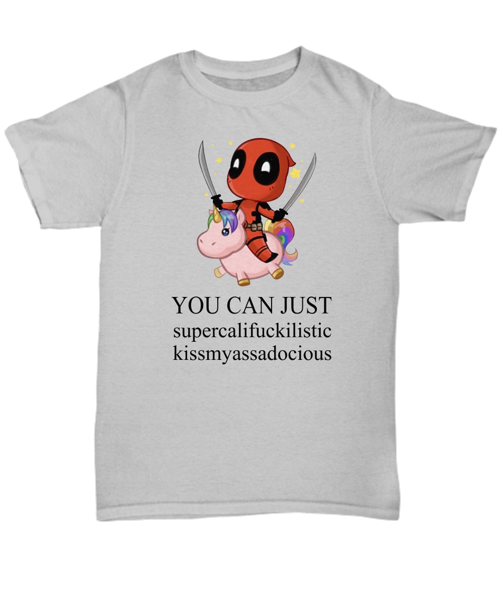 Deadpool you can just supercalifuckilistic shirt, zip hoddie, long sleeve tee 2