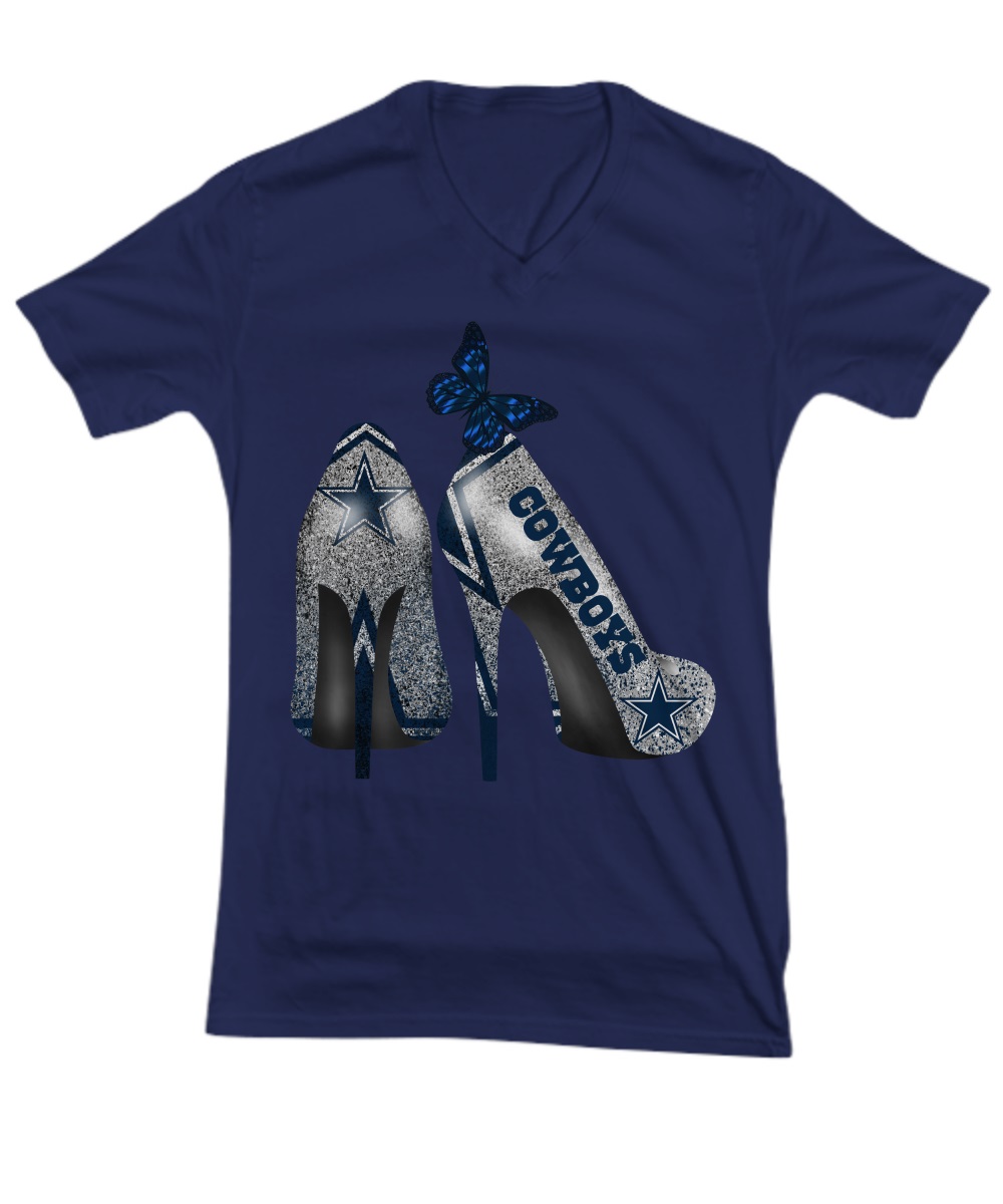 Dallas Cowboys NFL high heel shoes with butterfly shirt, hoddie, unisex 1