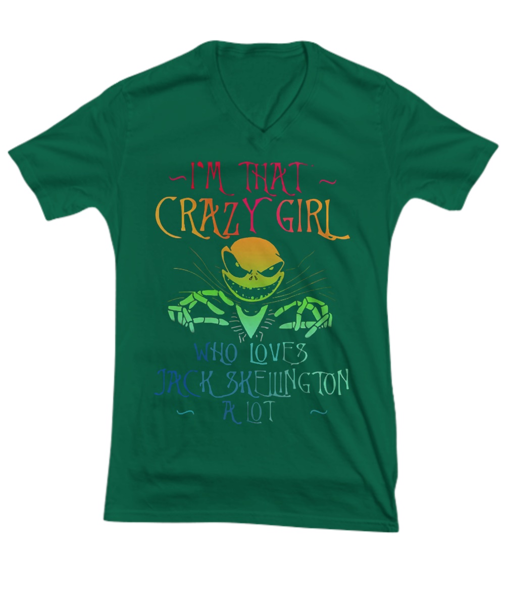 I'm crazy girl who love Jack Skellington a lot shirt, hoddie 1