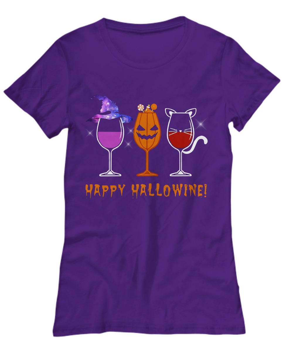 Happy Hallowine cat hallowine shirt, premium tee, unisex tee 2