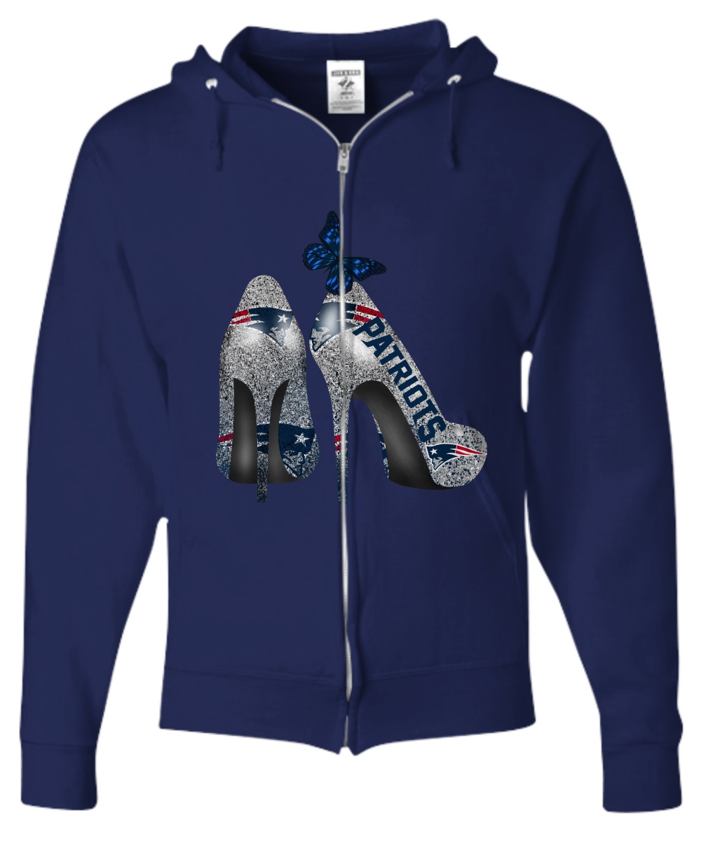 New England Patriots NFL high heel shoes with butterfly shirt, hoddie 3