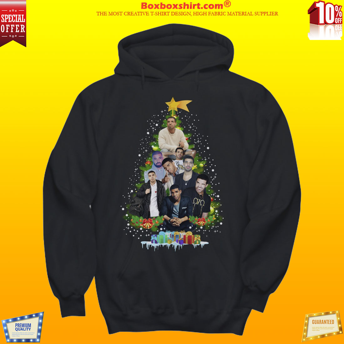 Drake Christmas tree shirt