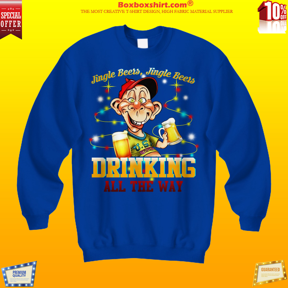 Jeff Dunham Bubba J jingle beers drinking all the way shirt