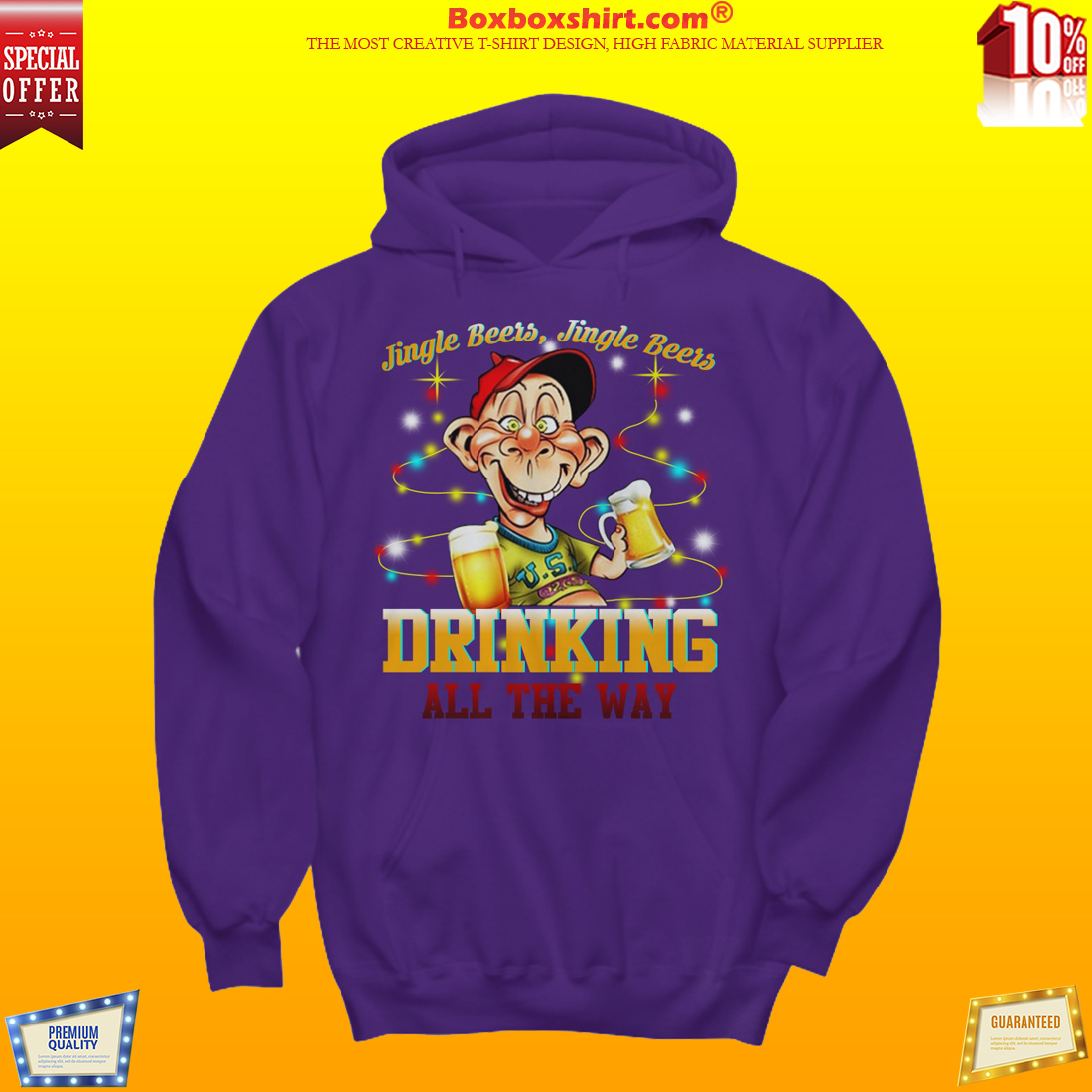 Jeff Dunham Bubba J jingle beers drinking all the way shirt