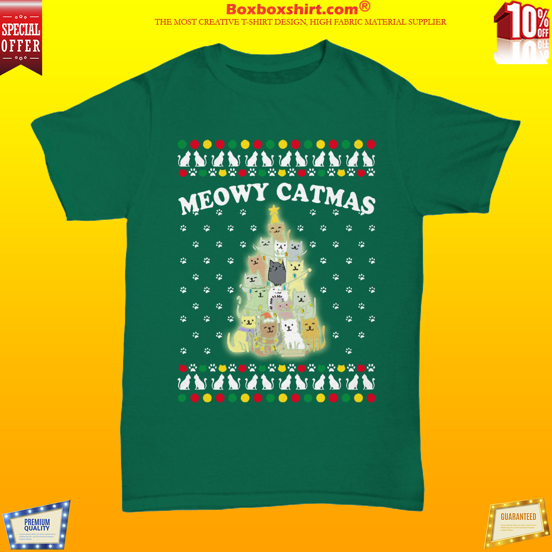 Meowy Catmas ugly Christmas sweater and hoodies