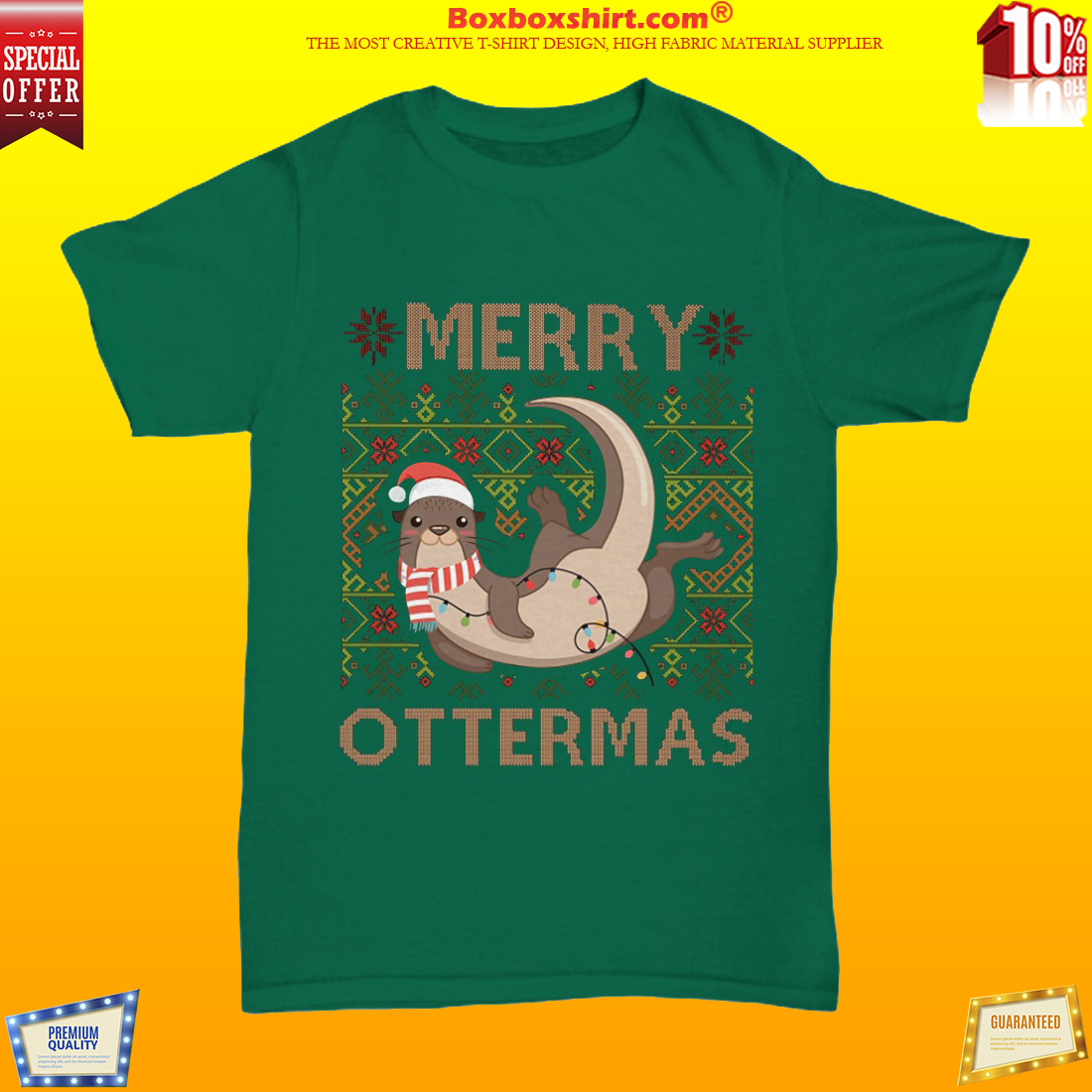 Merry Ottermas ugly Christmas sweater shirt