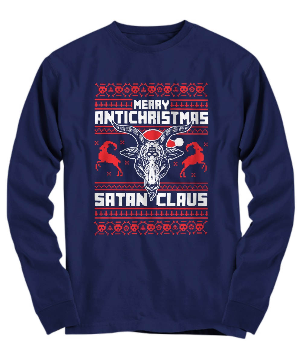 Merry antichristmas satan claus shirt