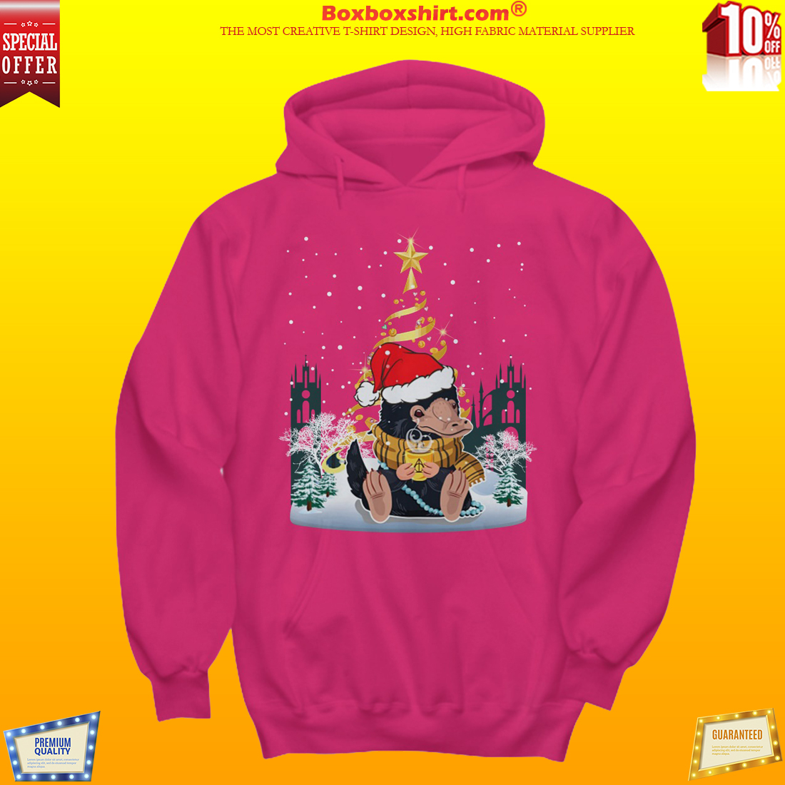 Niffler Santa Christmas Tree sweatshirt and hoodies