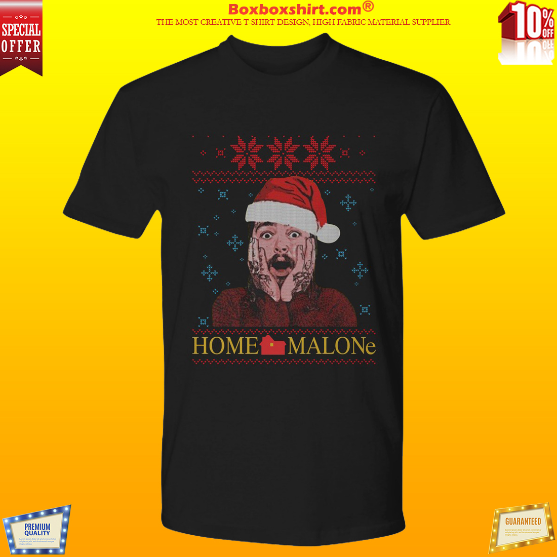 Post Malone home Malone ugly Christmas shirt 