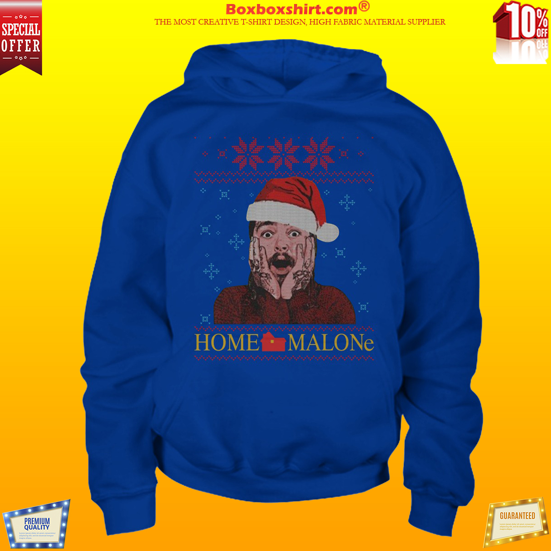 Post Malone home Malone ugly Christmas 
