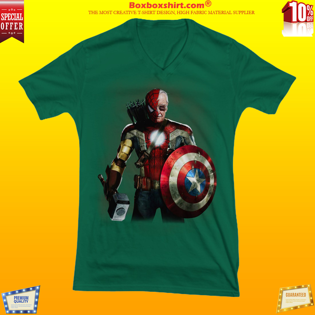 Stan Lee spider man captain american thor iron man shirt and hoodies