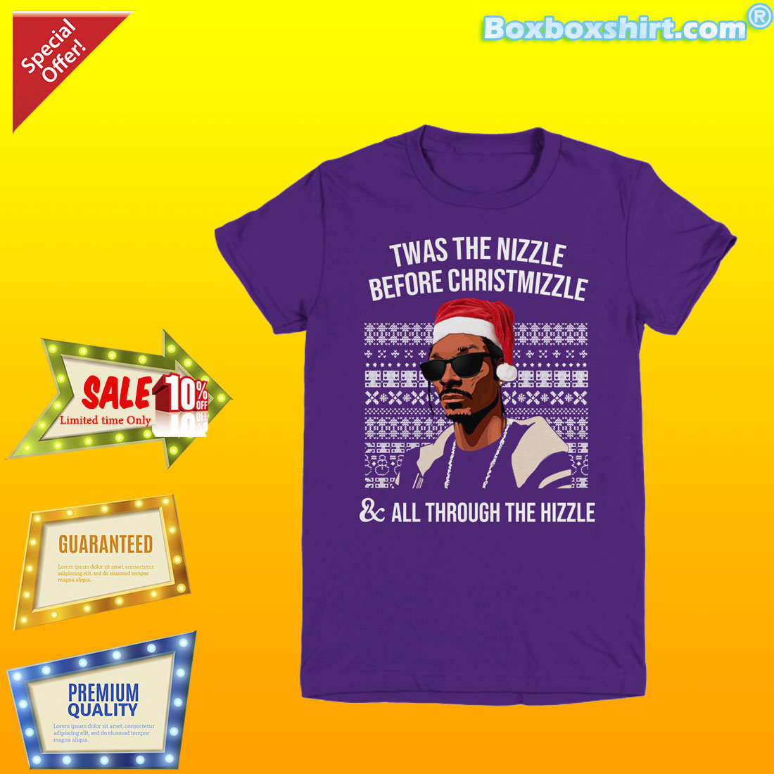 Twas the nizzle before christmizzle and all through the hizzle ugly Christmas sweater shirt
