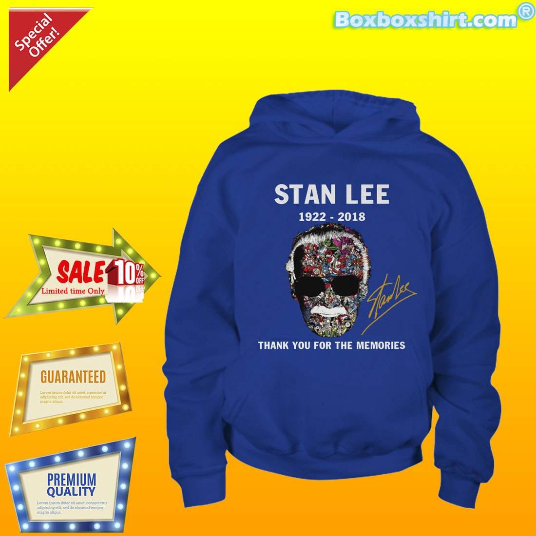 thank you for memories Stan Lee signature shirt