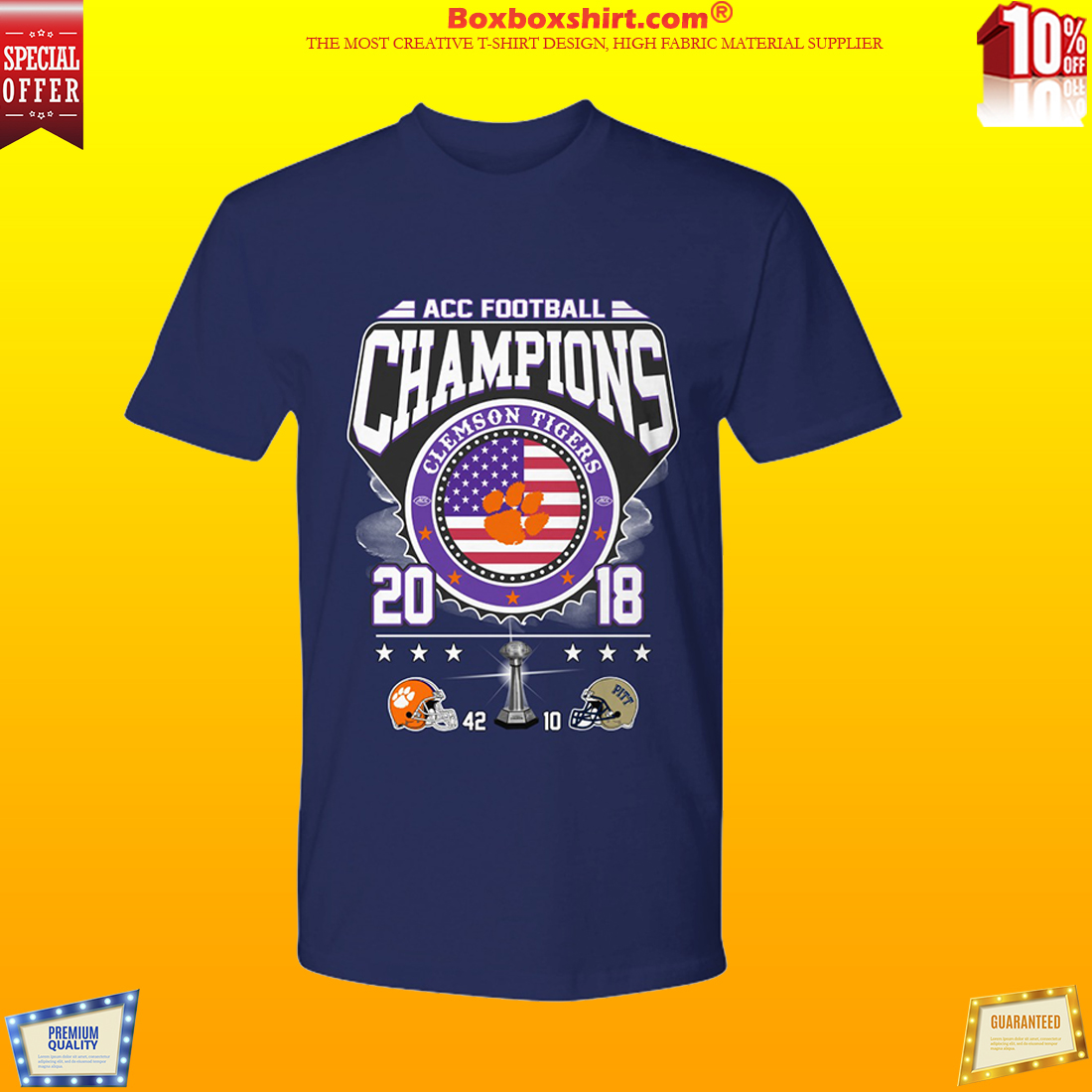 ACC football champion Clemson tigers shirt