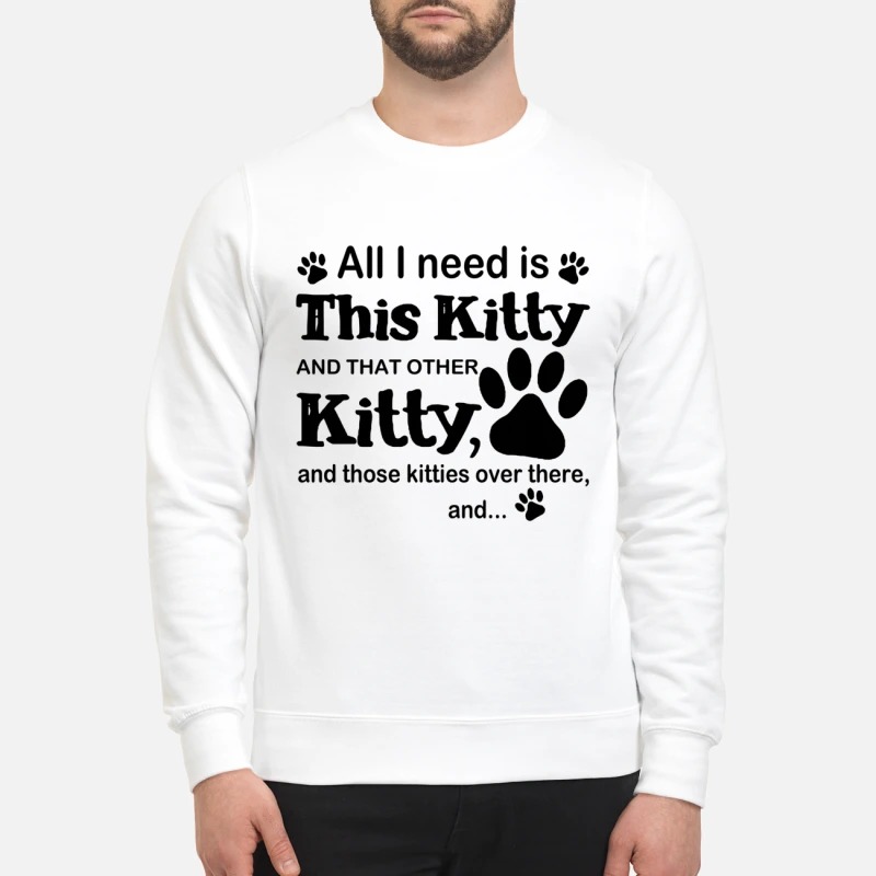 All I need is this kitty and that other kitty sweatshirt