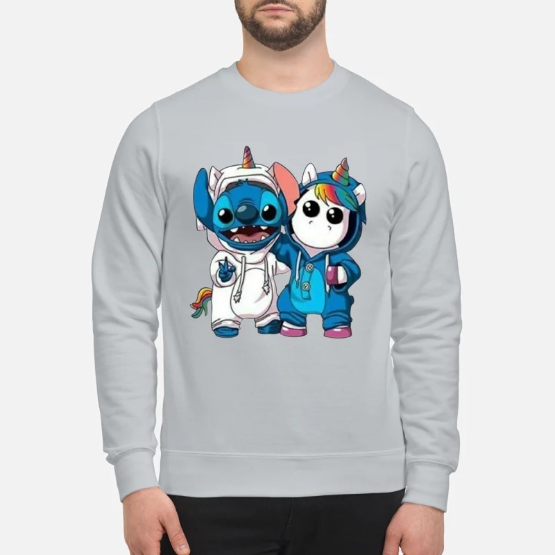 Baby unicorn and stitch sweatshirt