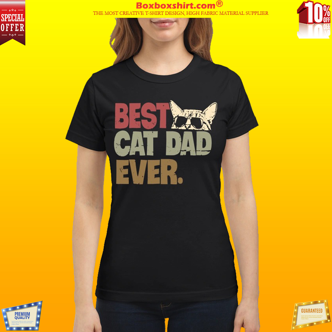 Best cat dad ever classic shirt and sweatshirt