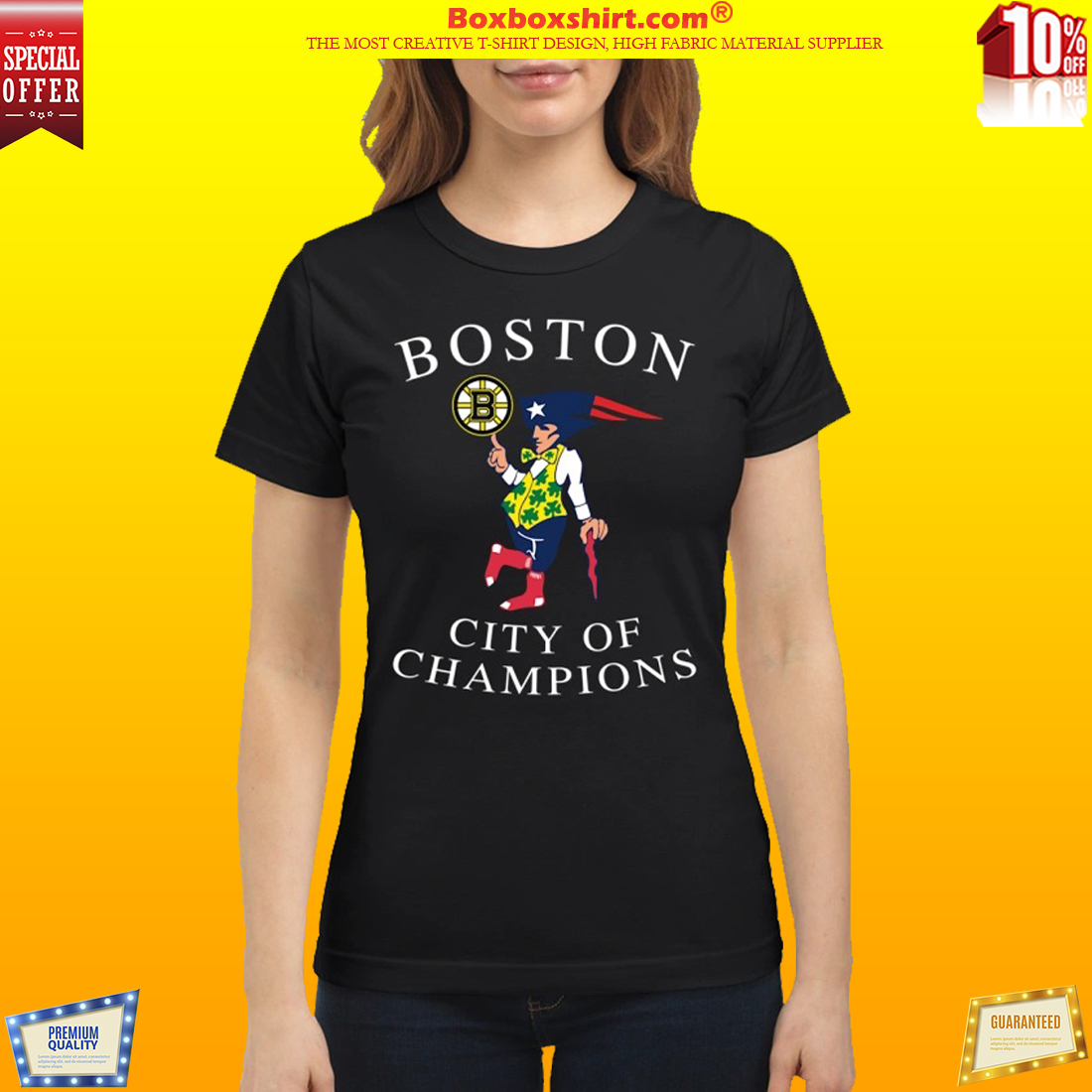 Boston city of champion classic shirt
