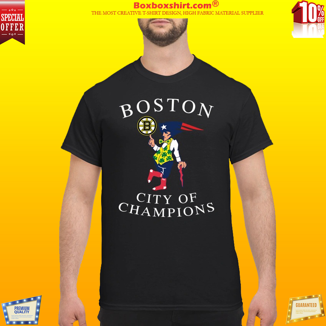 Boston city of champion t shirt