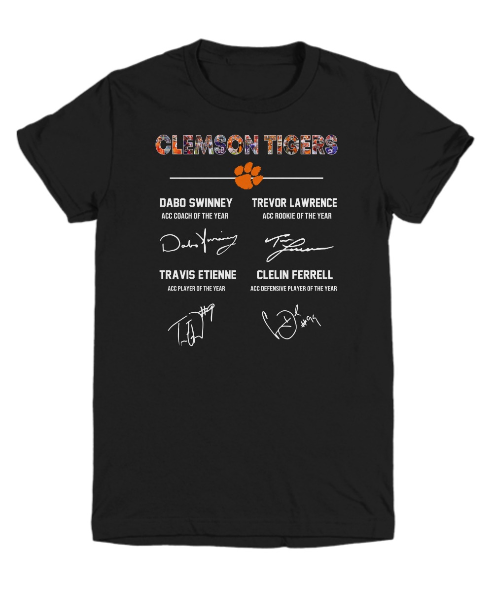 Clemson tigers Dabo Trevor Travis Clelin shirt