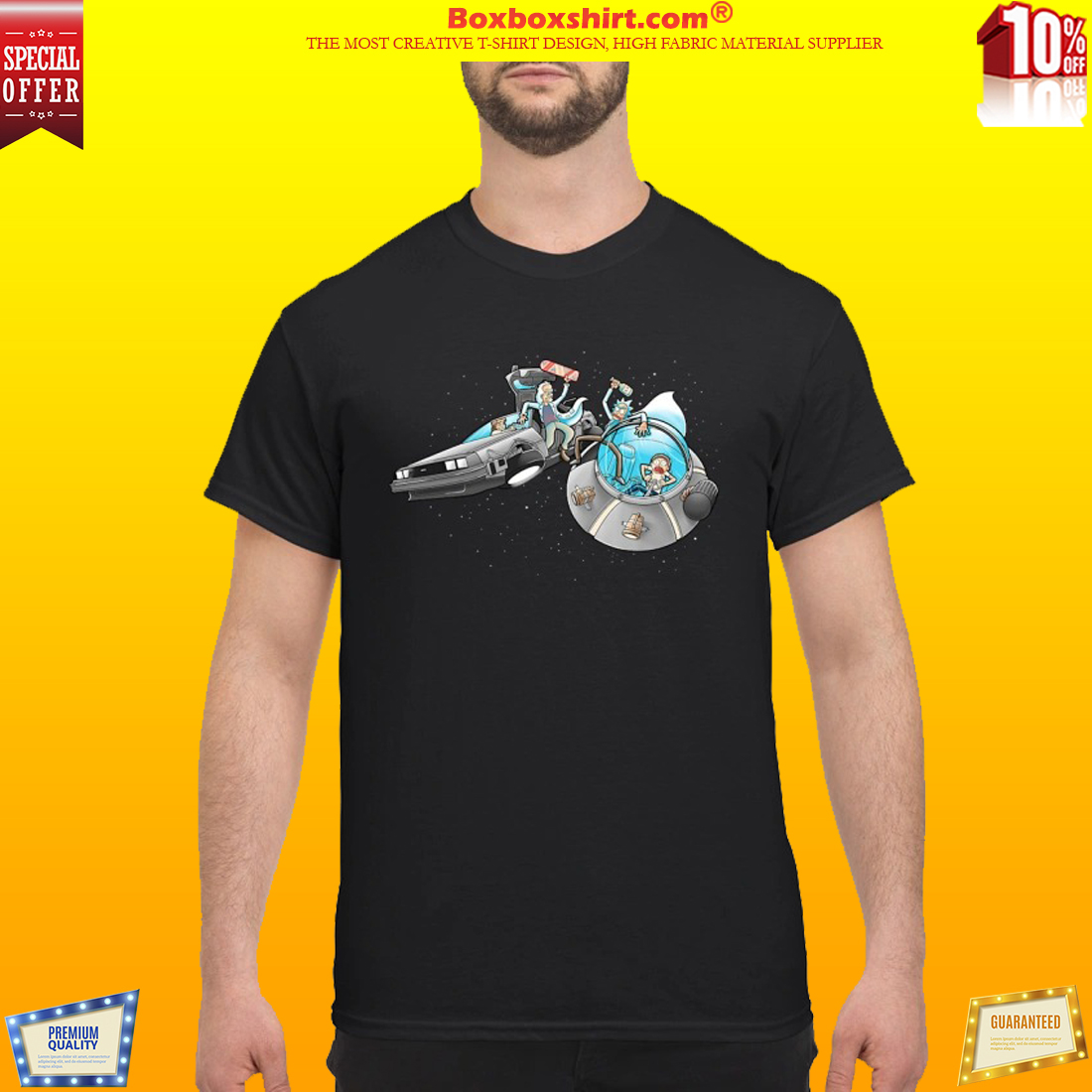 Doc and Marty meet Rick and Morty shirt