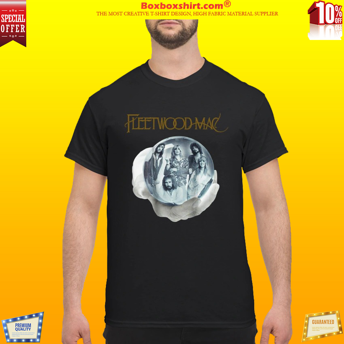 Fleetwood Mac crystal ball hand shirt