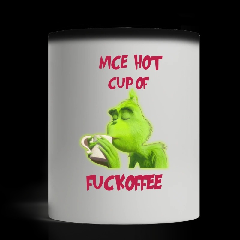 Grinch nice hot cup of fuckoffee mug