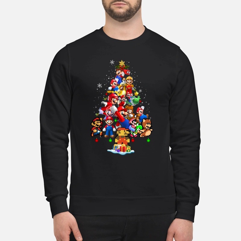 Mario Christmas tree shirt