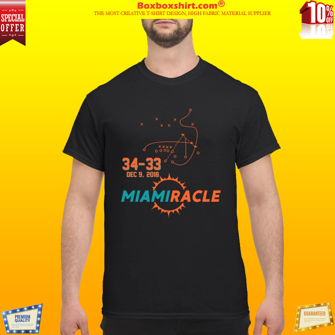 Miami miracle 34 33 shirt
