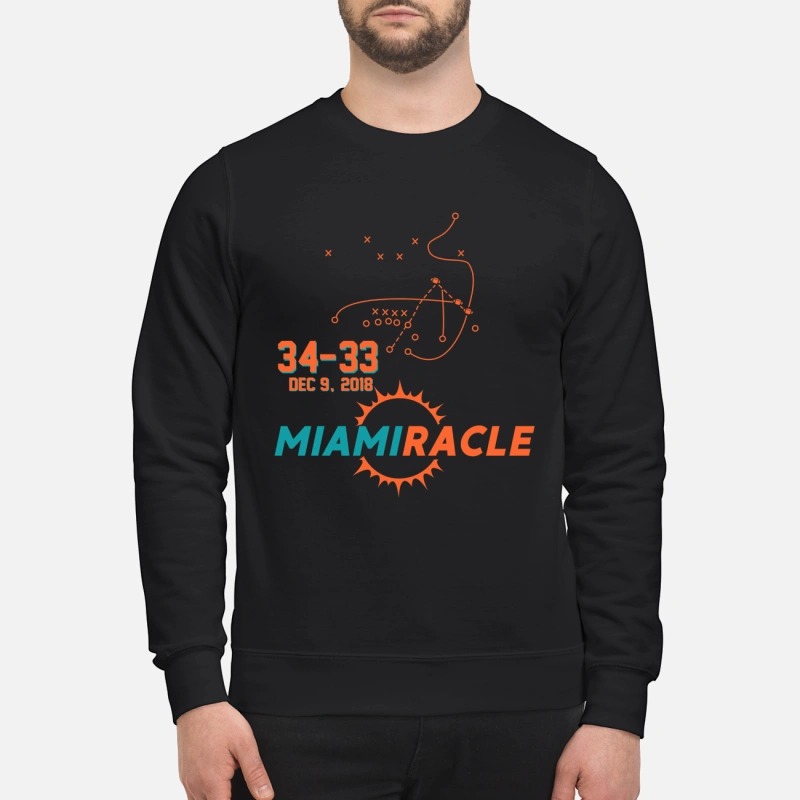 Miami miracle 34 33 sweatshirt