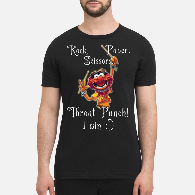Muppets rock paper scissor throat punch premium shirt
