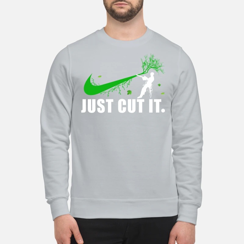 Nike logo green just cut it sweatshirt