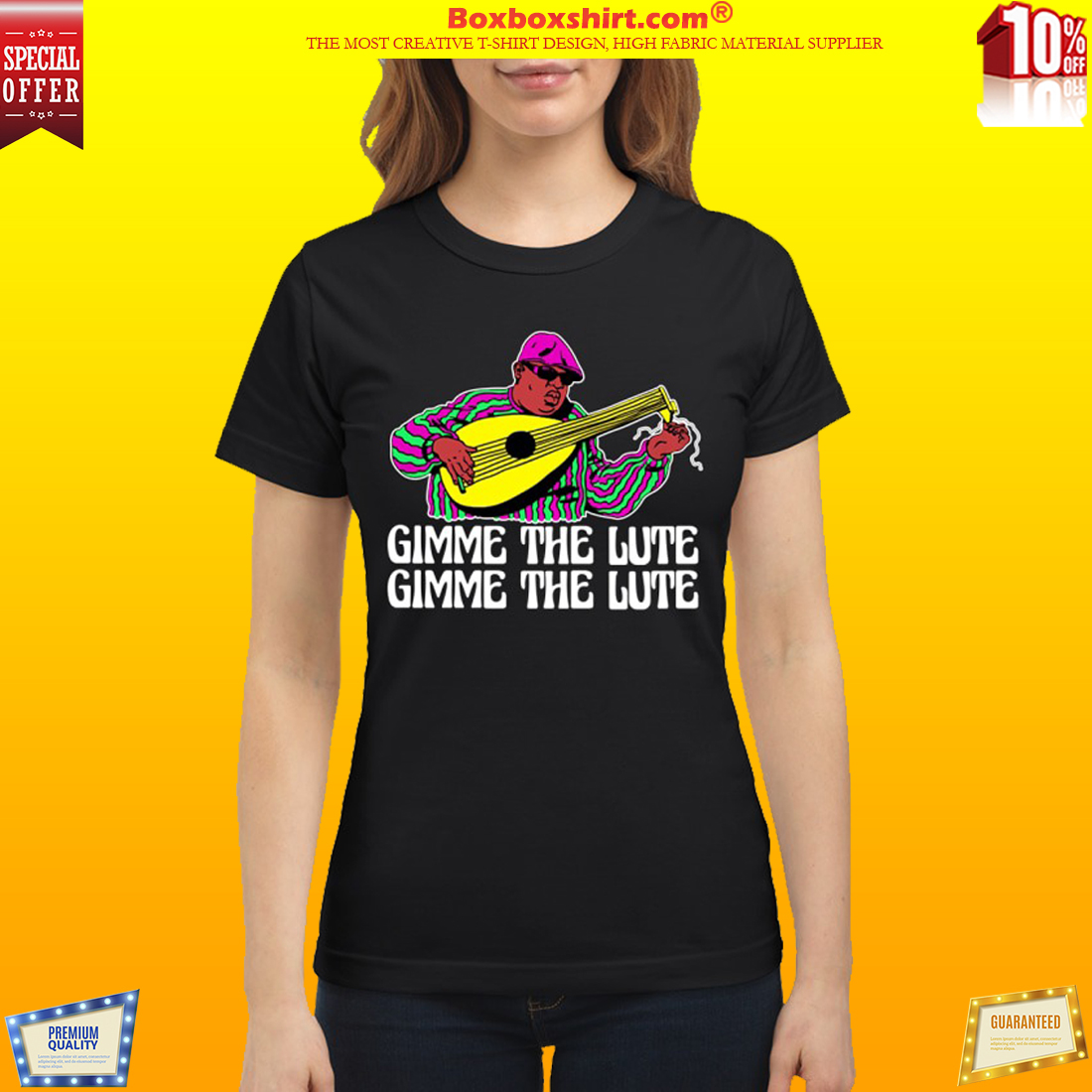 Notrorious BIG gimme the lute classic shirt