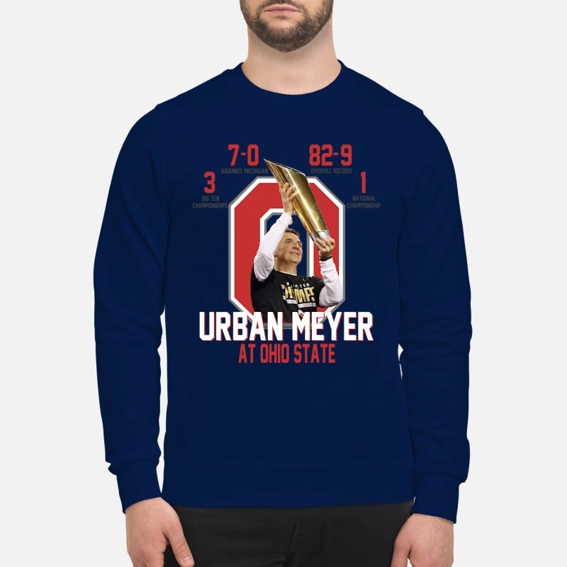Ohio State Urban Meyer shirt and sweatshirt
