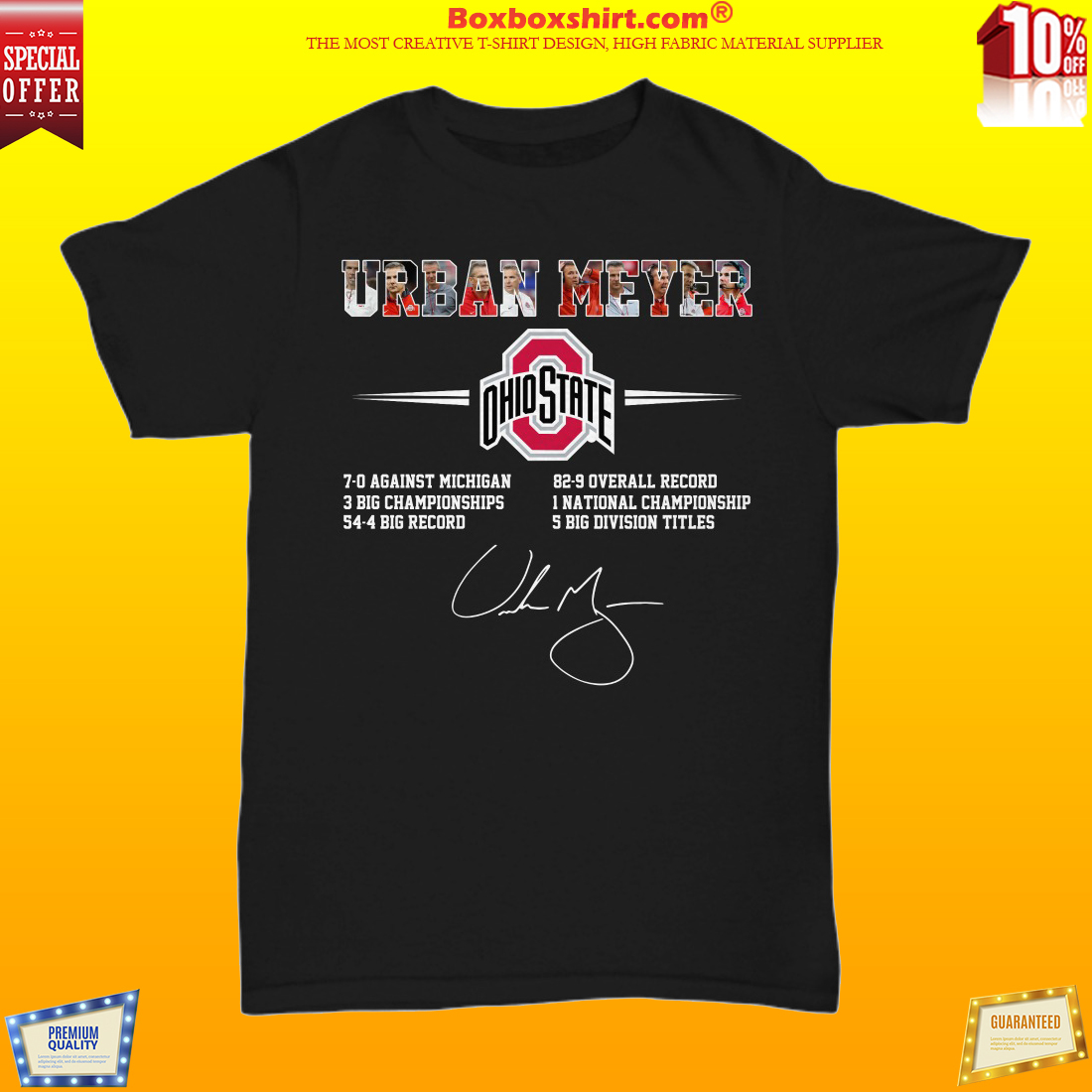 Ohio State Urban Meyer unisex shirt