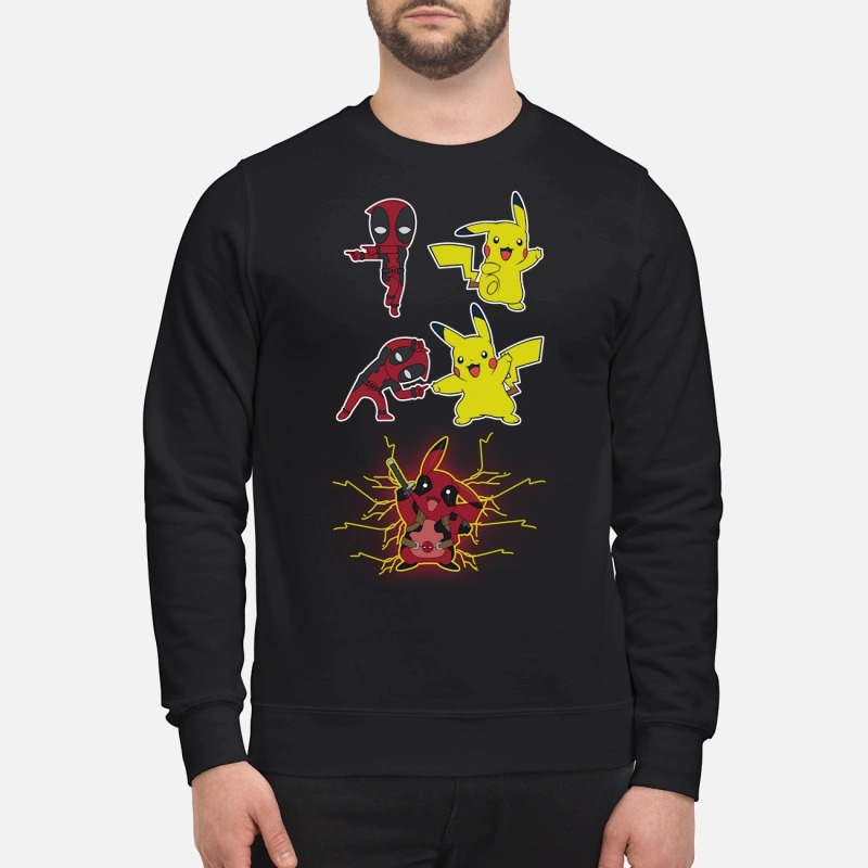Pikachu fusion deadpool pikapool shirt