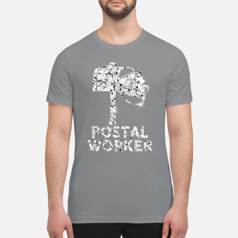 Postal worker diamond glitter premium shirt