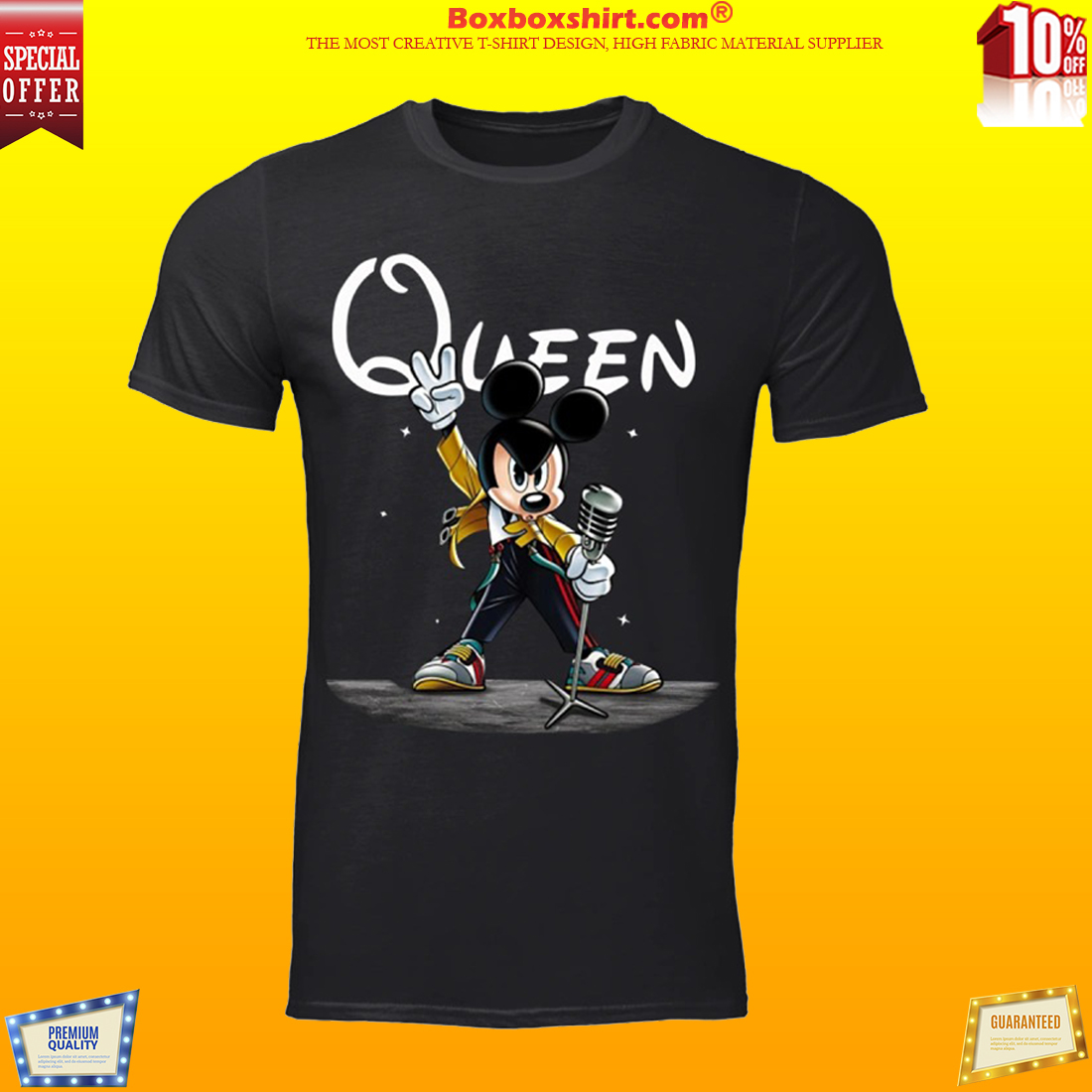 Queen Mickey mouse singing shirt and T-shirt