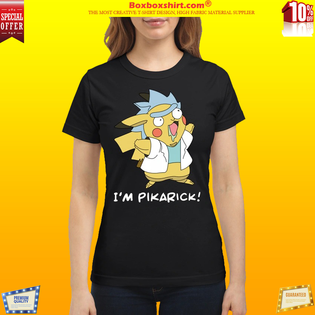 Rick and Morty I m pikarick classic t shirt