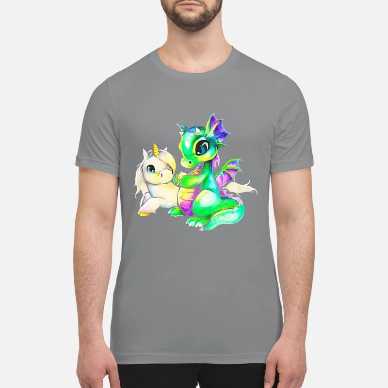 Dragon and unicorn t premium shirt