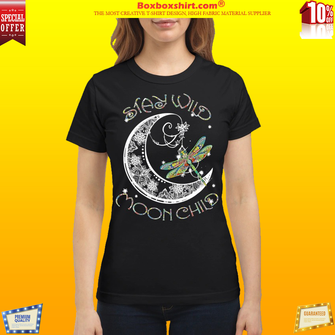 Dragonfly Stay Wild Moon Child shirt