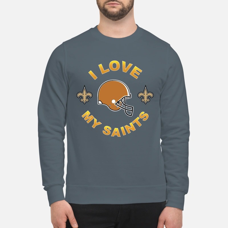 I love my Saints sweatshirt