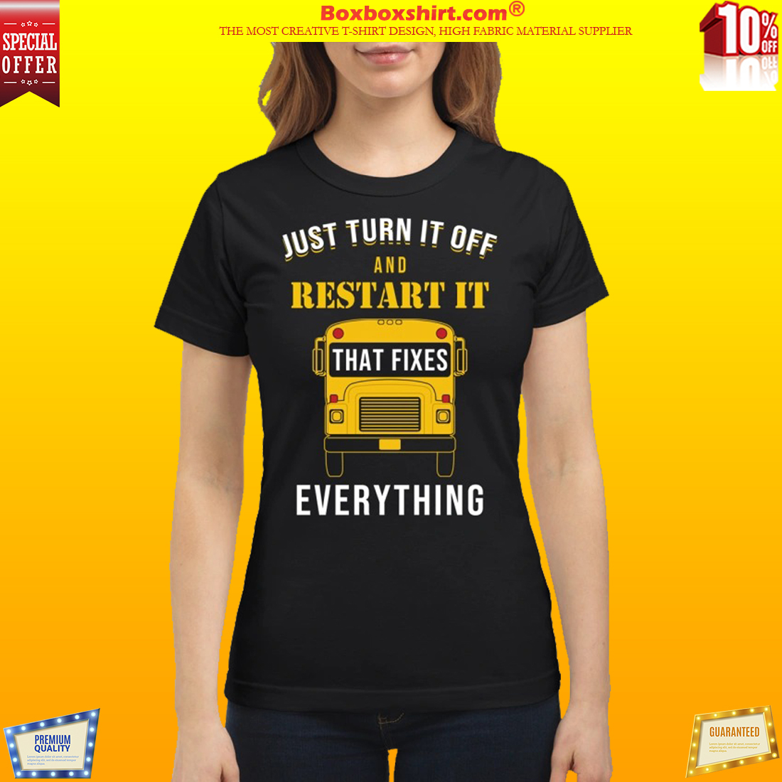 Just turn it off and restart it that fixes everything classic shirt